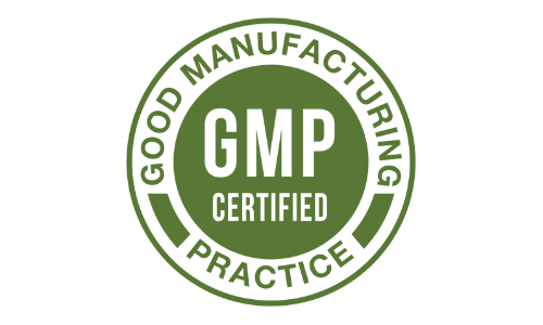 Official Good Manufacturing Practice GMP Certified seal for pharmaceutical quality and safety standards.